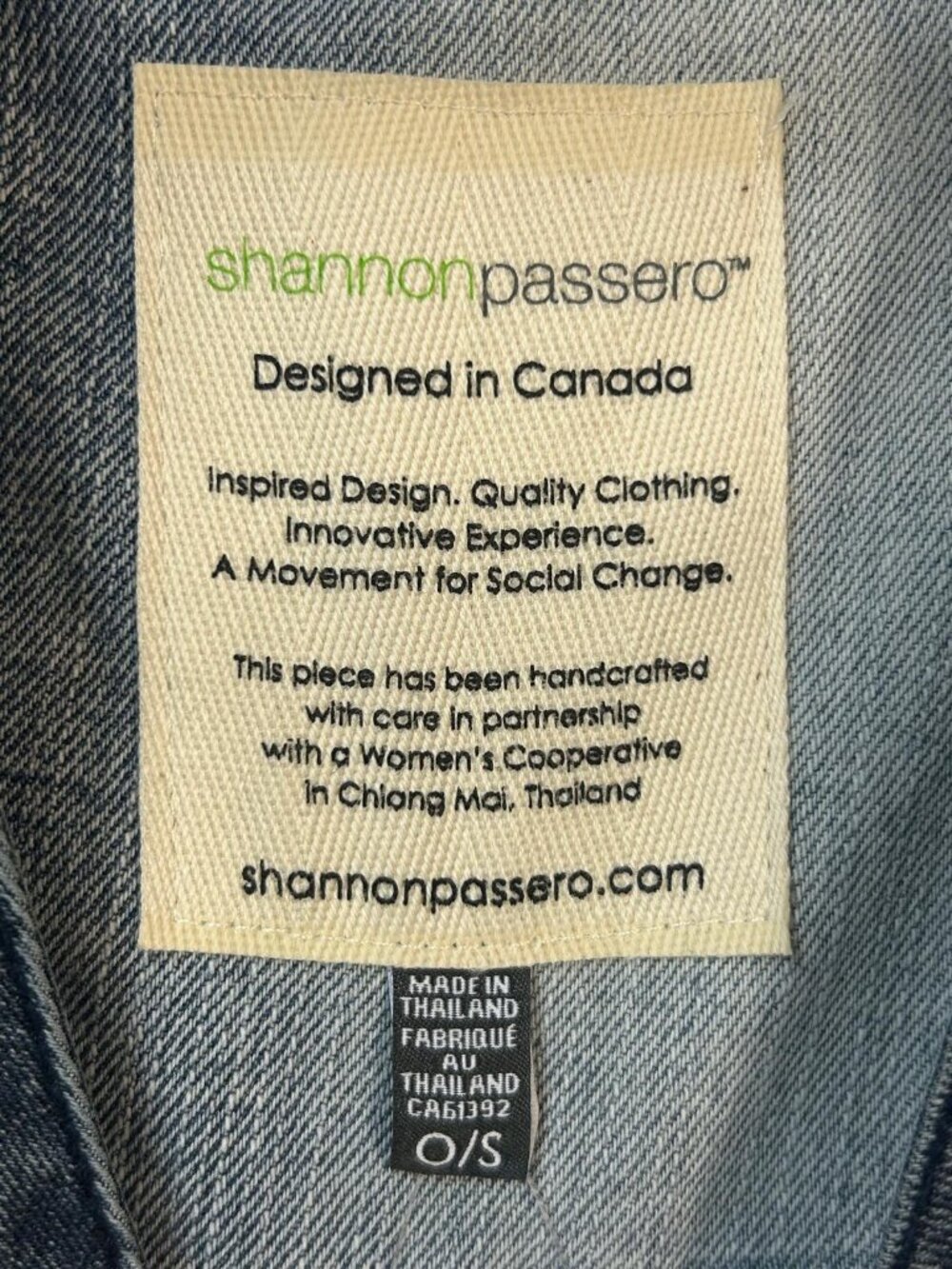 NWT Shannon Passero O/S Boho Ikat Kimono Duster Cardigan Denim Trim Orange Blue - Picture 5 of 6